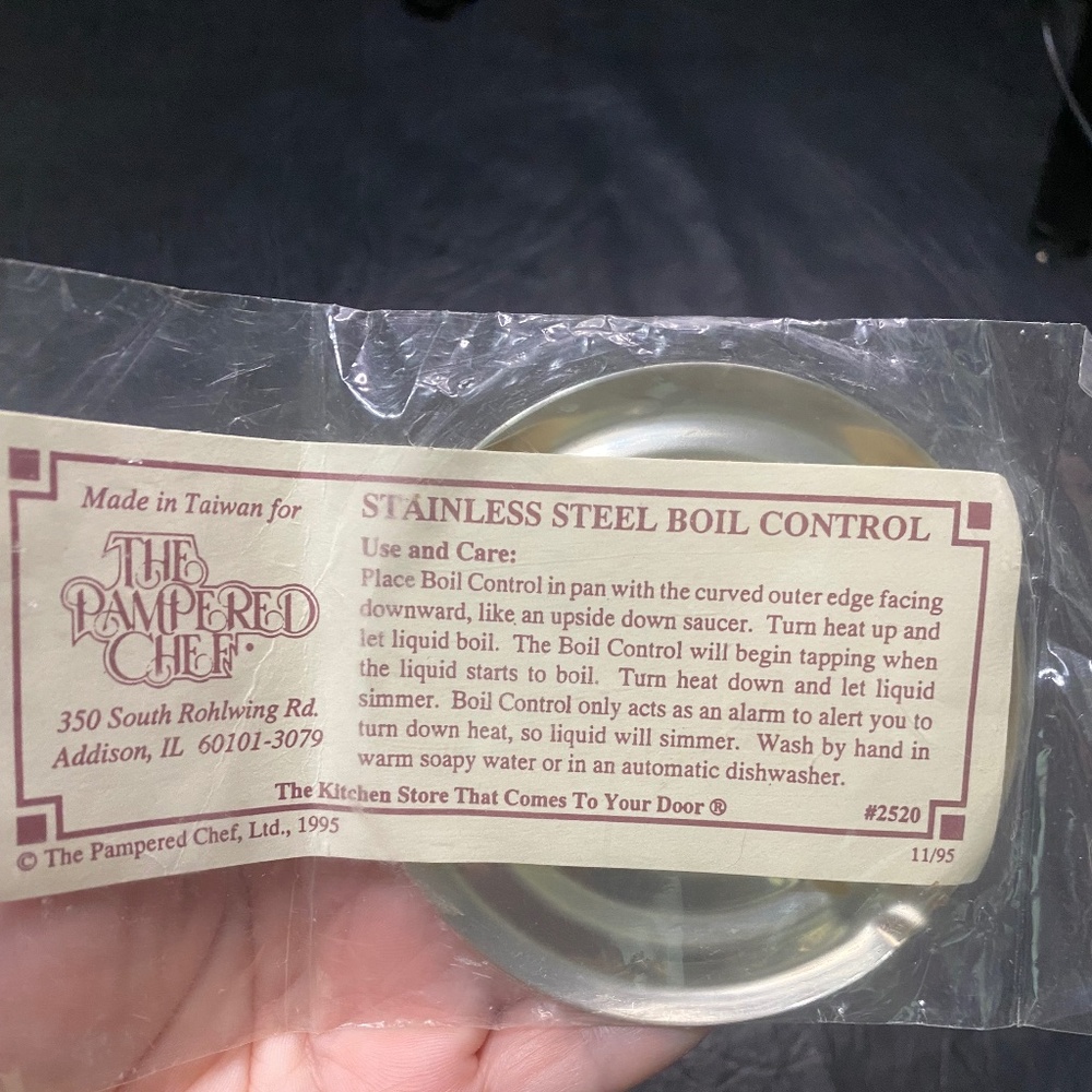 Pampered Chef Steel boil Control (#2520)